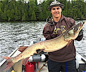 Trophy 48-inch Muskie Fishing at Fireside Lodge by Dan Lex